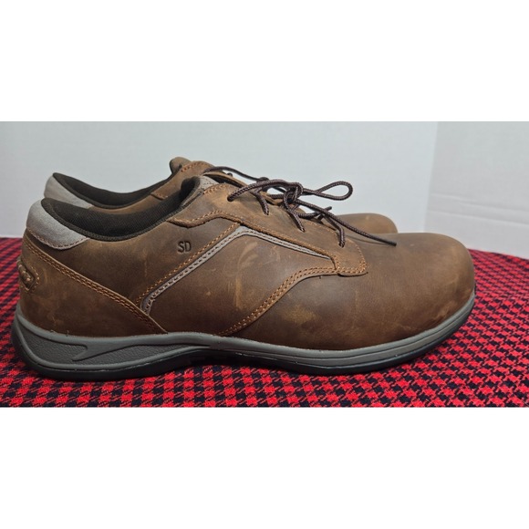 Red Wing Shoes Men's 13H 6708 Brown Leather Safety Toe Oxford Work Comfort Pro - Picture 2 of 9